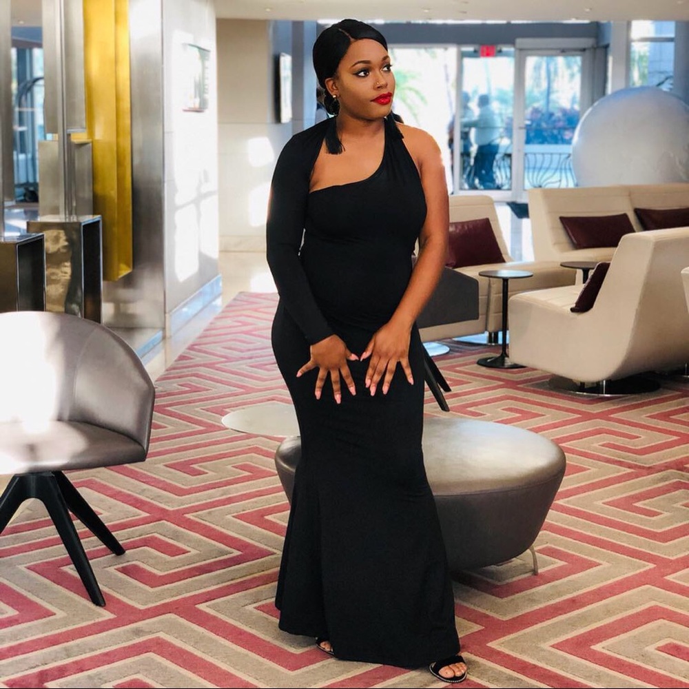 Black gown